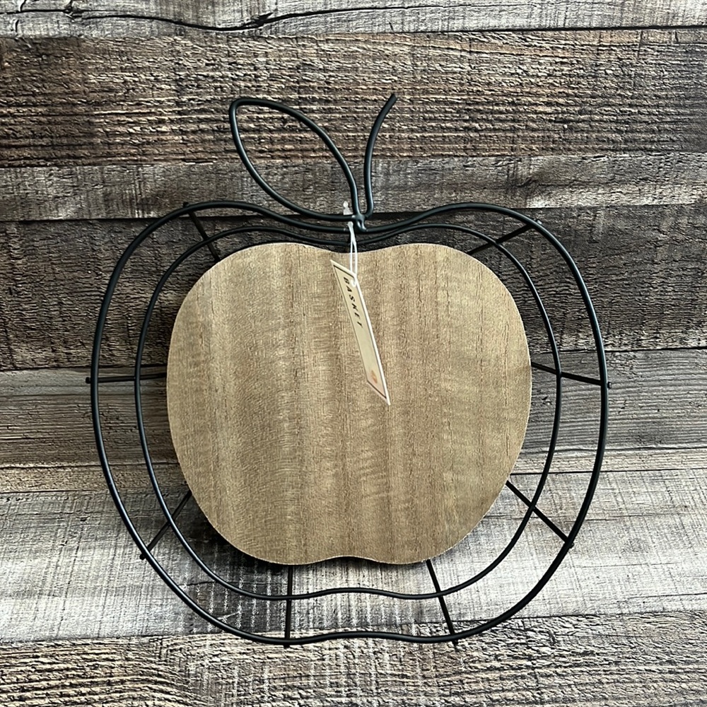 Target Bullseye Metal Apple Basket